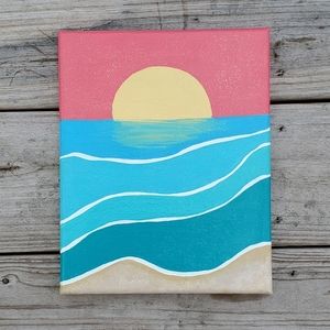 Original Arcylic Miniminalist Painting